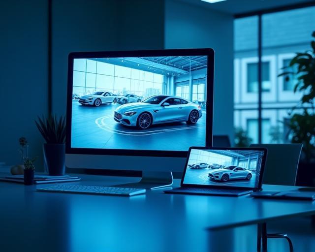 Digital showroom 360 viewer on desktop